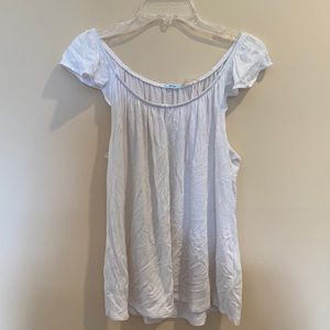 White Blouse with Short Sleeves Urban Outfitters
